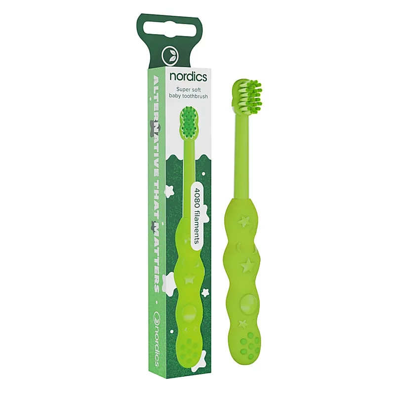 Nordics Nordics Baby Premium Zahnbürste Grün – Produktbild 1 von 1
