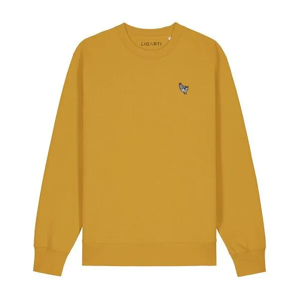 LIGARTI Bestickter Pullover – Claude – LIGARTI Tiermanufaktur, Senfgelb, – Produktbild 1 von 2