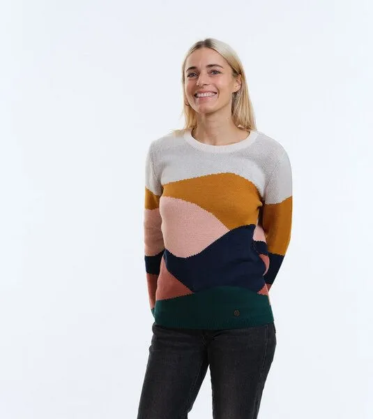 Gary Mash GARY MASH Pullover Lamona aus feinem Jacquardstrick, Fields (mehrfarbig), – Produktbild 2 von 4