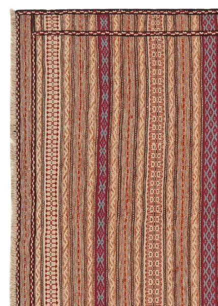 Rugtales Kelim Kordi Rugtales aus Schurwolle, Braun, – Produktbild 4 von 4