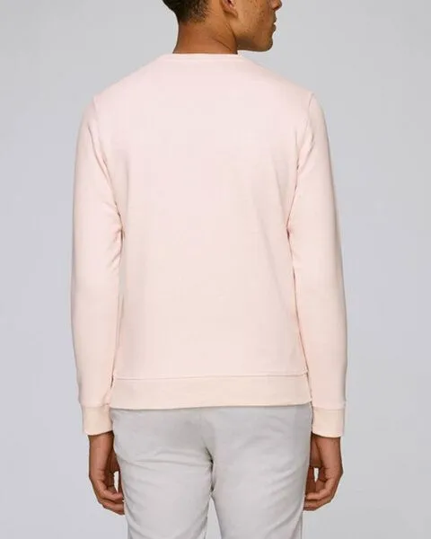 Human Family Human Family Bio Unisex Rundhals-Sweatshirt - "Araise - Geometric Line", Candy-pink (rosa), – Produktbild 3 von 3