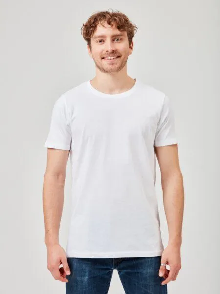 COREBASE COREBASE TShirt Doppelpack, 100% Bio-Baumwolle, 200 g/m², Weiss, – Produktbild 2 von 4