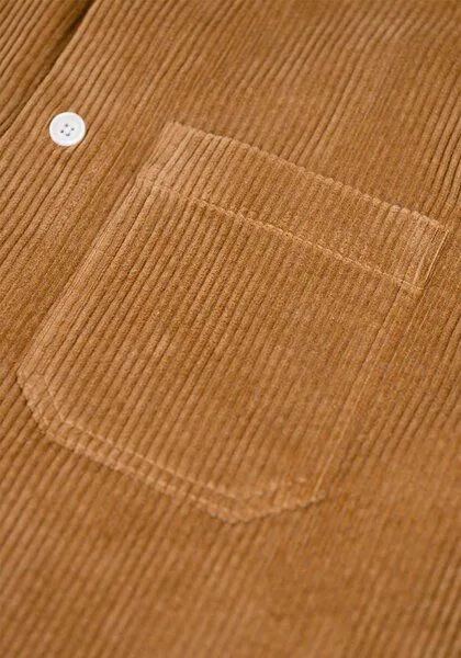 Rotholz Rotholz Kord Hemd - Casual Shirt - aus biologisch angebauter Baumwolle, Toffee (braun), – Produktbild 4 von 4