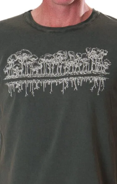 Life-Tree Life-Tree Shirt aus Biobaumwolle für Herren "Mirror", Grün, – Produktbild 4 von 5