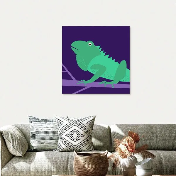 Photocircle Photocircle Poster / Leinwandbild - Kinderzimmer-Leguan – Illustration für Kinder – Produktbild 4 von 4