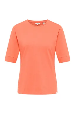 Tranquillo Jerseyshirt Lottee aus Bio-Baumwolle - camellia orange / M – Produktbild 1 von 1