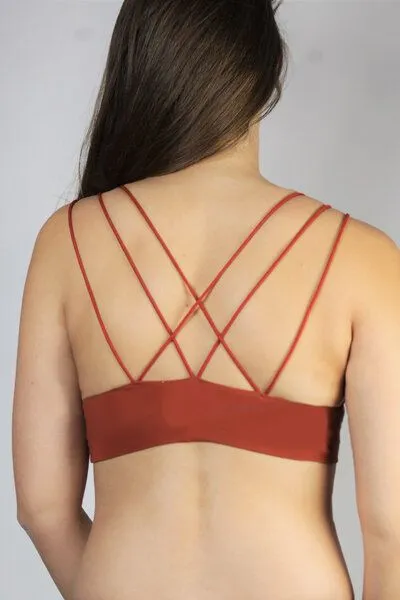 Frija Omina Frija Omina Bio Bralette `Sona` dunkel, Rost, – Produktbild 4 von 4