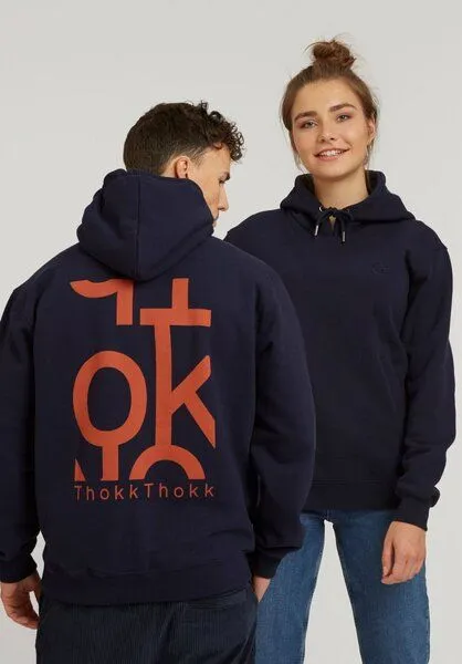 THOKKTHOKK ThokkThokk TT1044 Hoodie Five Letters unisex dark navi (GOTS, vegan), Dark navy, – Produktbild 1 von 3