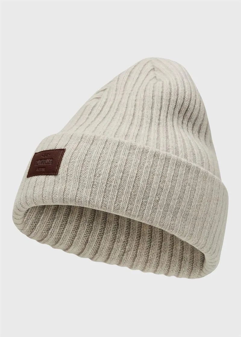 Klitmøller Heavy Rib Beanie Merinowolle, Pastel grey, – Produktbild 1 von 1