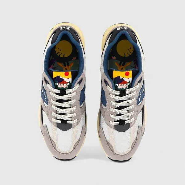 MEEKO MEEKO CAPRA – Technische und nachhaltige Sneaker, Grau und blau, – Produktbild 3 von 4