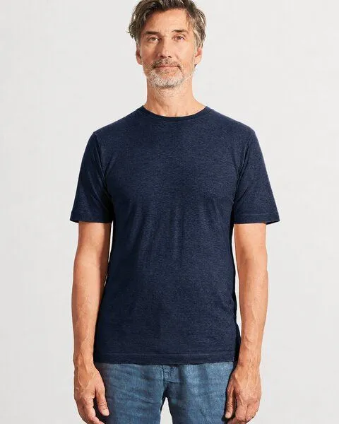 HempAge HempAge Herren T-Shirt Hanf/Bio-Baumwolle, Navy(blau), – Produktbild 1 von 4