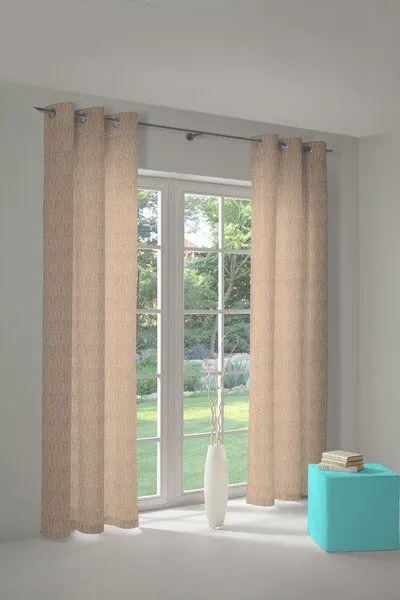 Nature by Adam Nature by Adam Vorhang aus 100% Bio-Baumwolle - Made in Germany - Little Parrot, Hellbraun, – Produktbild 5 von 7