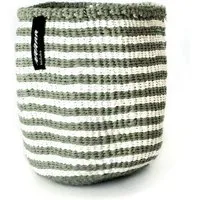 Mifuko KIONDO Körbe XS - Sisal/Papier Aufbewahrungs- & Pflanzkorb - Mifuko, Stripes (grün), – Produktbild 1 von 1