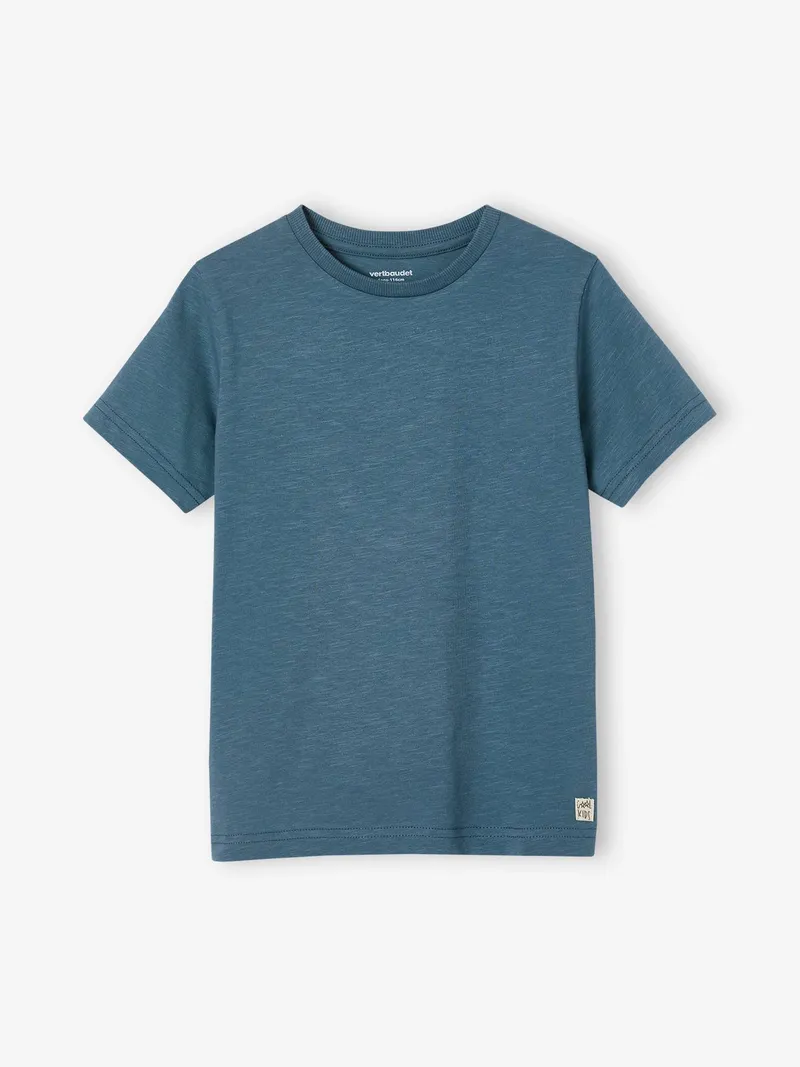 Vertbaudet Jungen T-Shirt BASIC, Blaugrau, – Produktbild 1 von 2