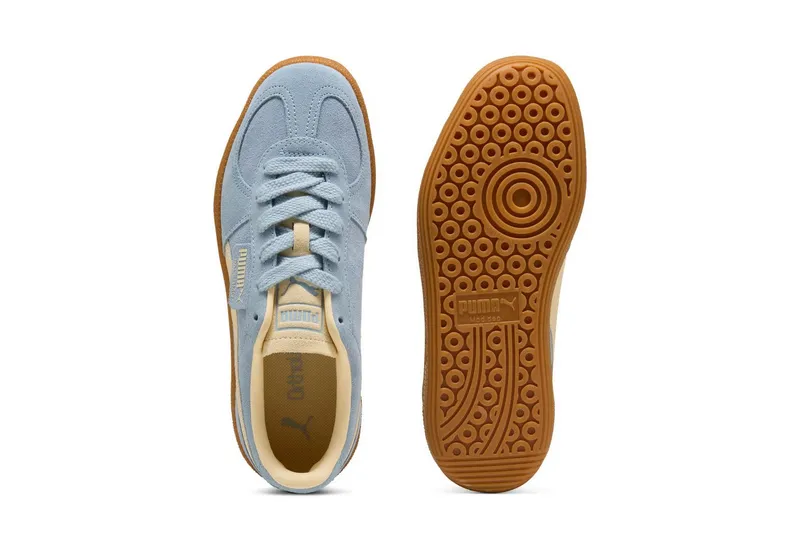 Puma Puma PALERMO Sneaker für Alltag, aus Leder, mit Schnürverschluss, Blau, – Produktbild 4 von 5