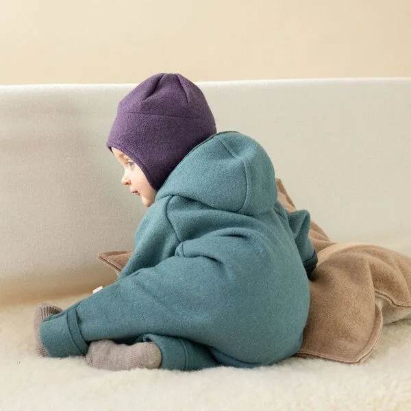 Disana Disana Baby Kinder Walk Mütze kbT Schurwolle, Eukalyptus, – Produktbild 3 von 4