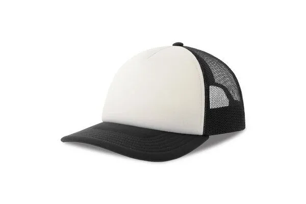 Atlantis Headwear Atlantis Headwear Kinder Rapper Cap zweifarbig, Weiss/schwarz, – Produktbild 2 von 4