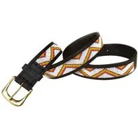 Zinj Design Zinj Design Massai Ledergürtel - White Moran Kenia - Unisex – Produktbild 1 von 1