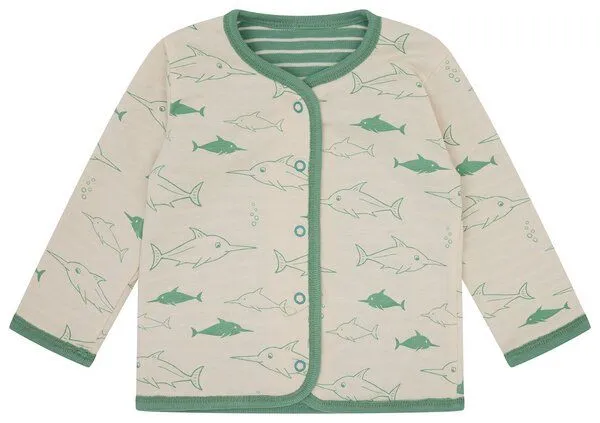 loud + proud loud + proud Babys & Kinder Wendejacke, GOTS-zertifiziert, Bamboo(grün), – Produktbild 2 von 4