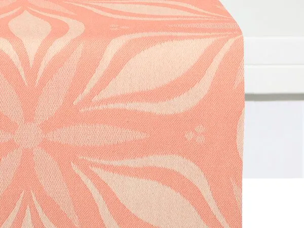 Nature by Adam Nature by Adam Tischläufer aus 100% Bio-Baumwolle - Made in Germany - Retro Floret, Orange, – Produktbild 1 von 4