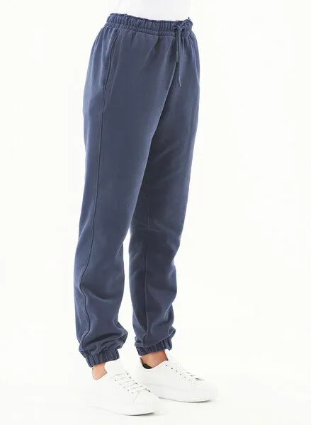 ORGANICATION ORGANICATION ESSENTIALS-PERRIE- Soft Touch Sweathose aus Bio-Baumwolle, Blau(navy), – Produktbild 3 von 3