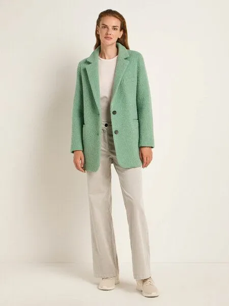 LANIUS LANIUS Boucle Blazermantel aus Bio-Schurwolle, Frosty green, – Produktbild 1 von 4