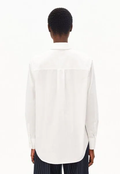 ARMEDANGELS ARMEDANGELS LOOSE POPLIN Damen Bluse aus Bio-Baumwolle, White, – Produktbild 2 von 4