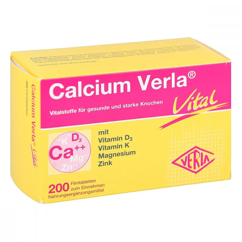 Basenpulver Verla Basenpulver Verla Calcium Verla Vital Filmtabletten – Produktbild 1 von 1