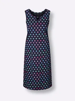 feel good Sommerkleid marine-magenta-bedruckt – Produktbild 1 von 1