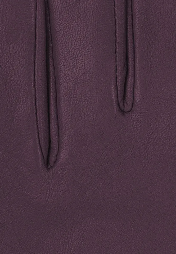 KESSLER Lederhandschuhe Style Chelsea (Paar, 1-St., Handschuhe) Leather Working Group zertifiziertes Leder, kuscheliges Strickfutter, Lila, – Produktbild 5 von 5