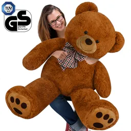 Casaria® Casaria Großer Teddybär XXL braun – Produktbild 1 von 1