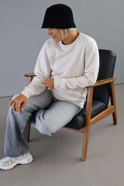 Kultgut Kultgut Biofair - Klassik Sweatshirtpullover / Nature Softly, Natur, – Produktbild 3 von 4