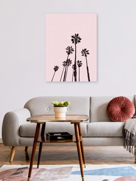 Photocircle Photocircle Poster / Leinwandbild - Palm Trees in Pink – Produktbild 2 von 4