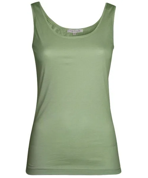 Alma & Lovis Alma & Lovis Top aus Bio-Baumwolle | Basic Top, Grün, – Produktbild 1 von 1