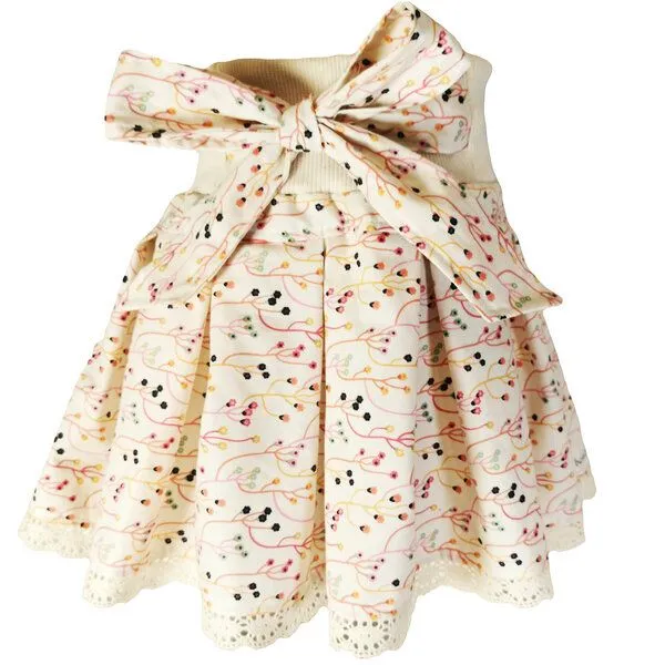 liebewicht liebewicht Rock Faltenrock weiß bunt geblümt bio für Mädchen Gr.80-164, White, – Produktbild 1 von 7