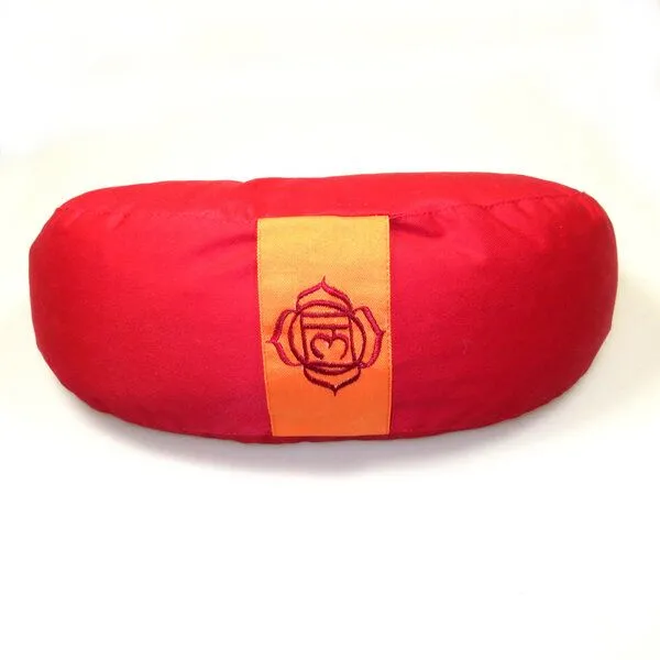 Just Be Just Be Chakra Meditations- und Yogakissen, Halbmond, Rot, – Produktbild 1 von 4