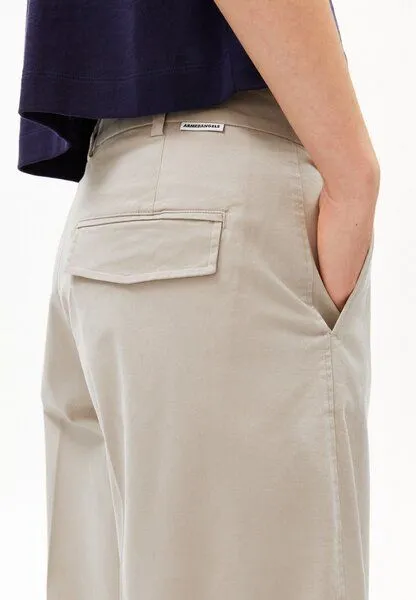 ARMEDANGELS ARMEDANGELS BARREL TWILL Damen Webhose aus Bio-Baumwoll Mix, Sandstone, – Produktbild 2 von 3