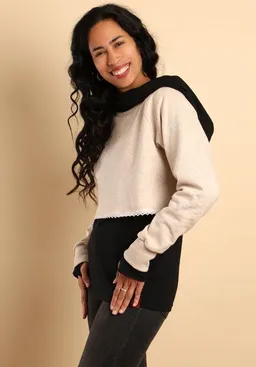 Die rote Zora Die rote Zora Damen Kurzsweater aus Bio-Baumwolle – Produktbild 1 von 1