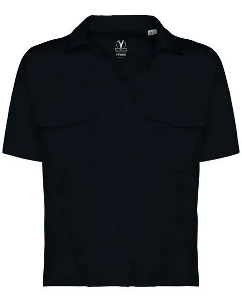 YTWOO YTWOO Damenhemd mit Lyocell TENCEL Oversize - Modern, Lässig und Nachhaltig, Navyblau, – Produktbild 1 von 2