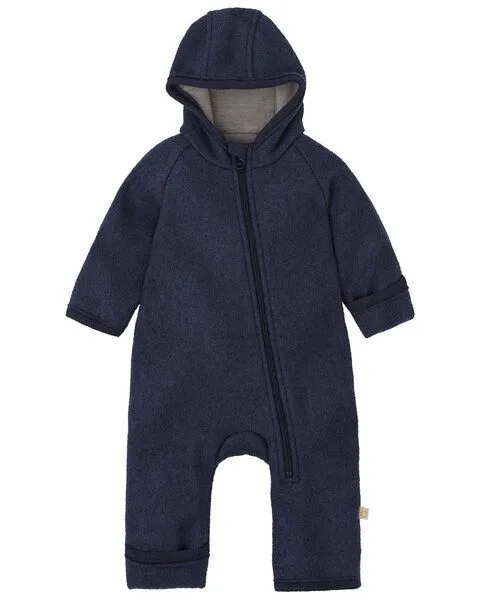 Disana Disana Baby Walk Zipp Overall kbT-Merinowolle, Indigo, – Produktbild 1 von 4