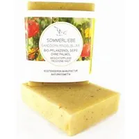 Küstenseifen Manufaktur Küstenseifen Manufaktur Sommerliebe Bio-Pflanzenöl Seife Sanddorn und Ringelblume - Peelingseife – Produktbild 1 von 1