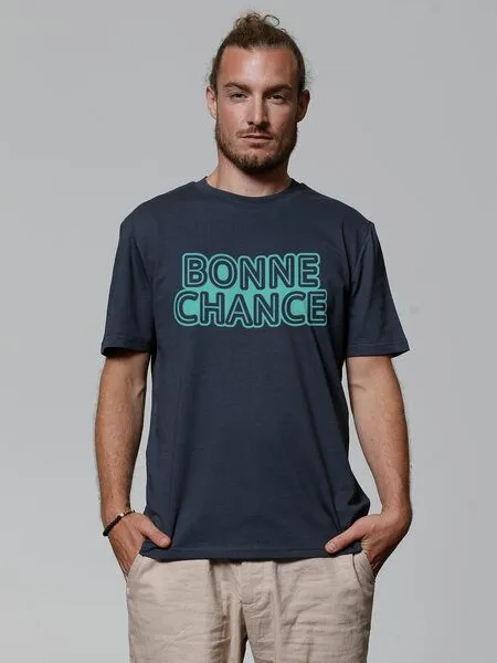 watapparel watapparel T-Shirt Unisex Bonne Chance, India ink grey, – Produktbild 1 von 3