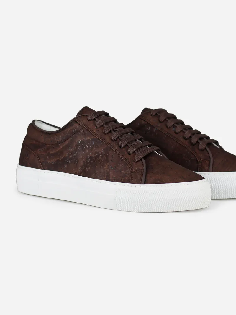 QURC QURC Herren vegan Sneaker Castanha Essential, Braun, – Produktbild 2 von 2