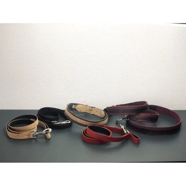 Kork-Deko Kork-Deko Hunde-Halsband aus Kork in BEIGE oder ROT-BRAUN, Rot, – Produktbild 2 von 3