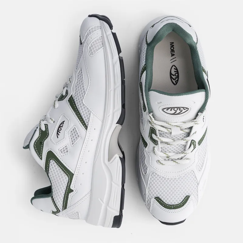 MoEa MoEa Herren vegan Sneaker Rush Weiß & Grüner Apfel, Grün, – Produktbild 2 von 2