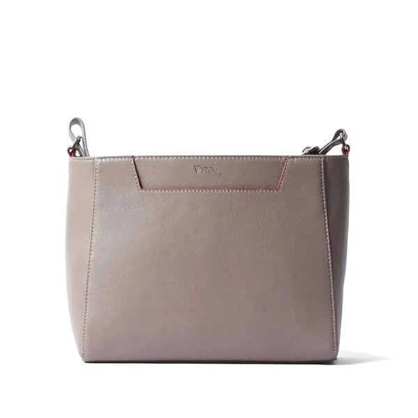 Vargu Vargu Leder-Umhängetasche Sandrin 1, Taupe, – Produktbild 1 von 4