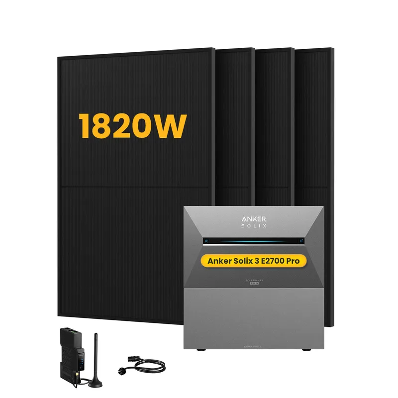 Anker Anker SOLIX Solarbank 3 E2700 Pro, mit 4 x 455 Bifaziale Solarmodule, by Powerness - 5.4kWh / 1 x Smart Meter / Standardversand – Produktbild 1 von 1