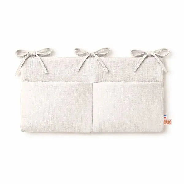 PAPATE PAPATE Schmusetier-Organizer aus Bio-Baumwolle, Blanc, – Produktbild 1 von 4