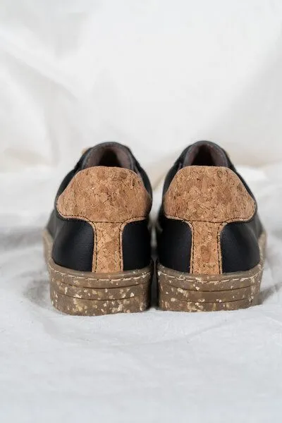 AGAZI AGAZI DORI sneakers, Schwarz mit kork, – Produktbild 4 von 4