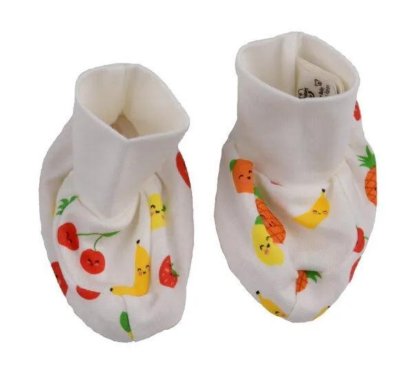 El Puente El Puente Babysocken "Funny Fruits", Größe 0-2 Monate | Fair Trade & Handmade aus Ägypten | Bio-zertifiziert, Mehrfarbig, – Produktbild 1 von 2